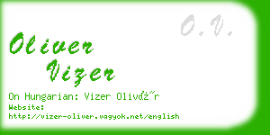 oliver vizer business card